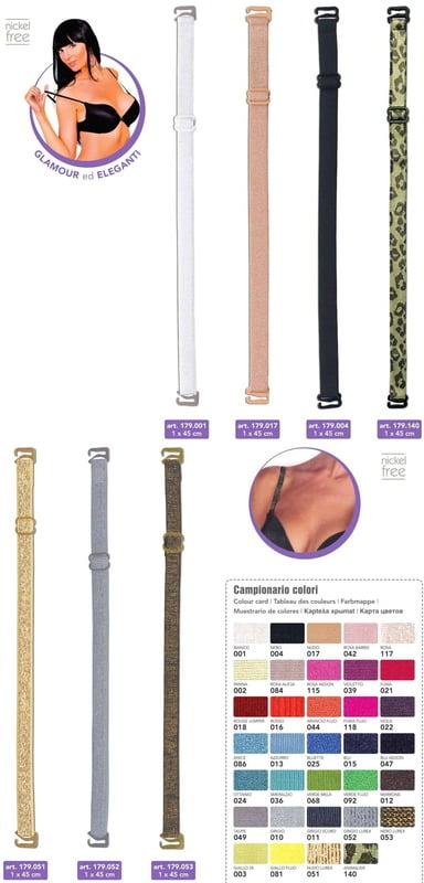 Spalline di ricambio per reggiseni