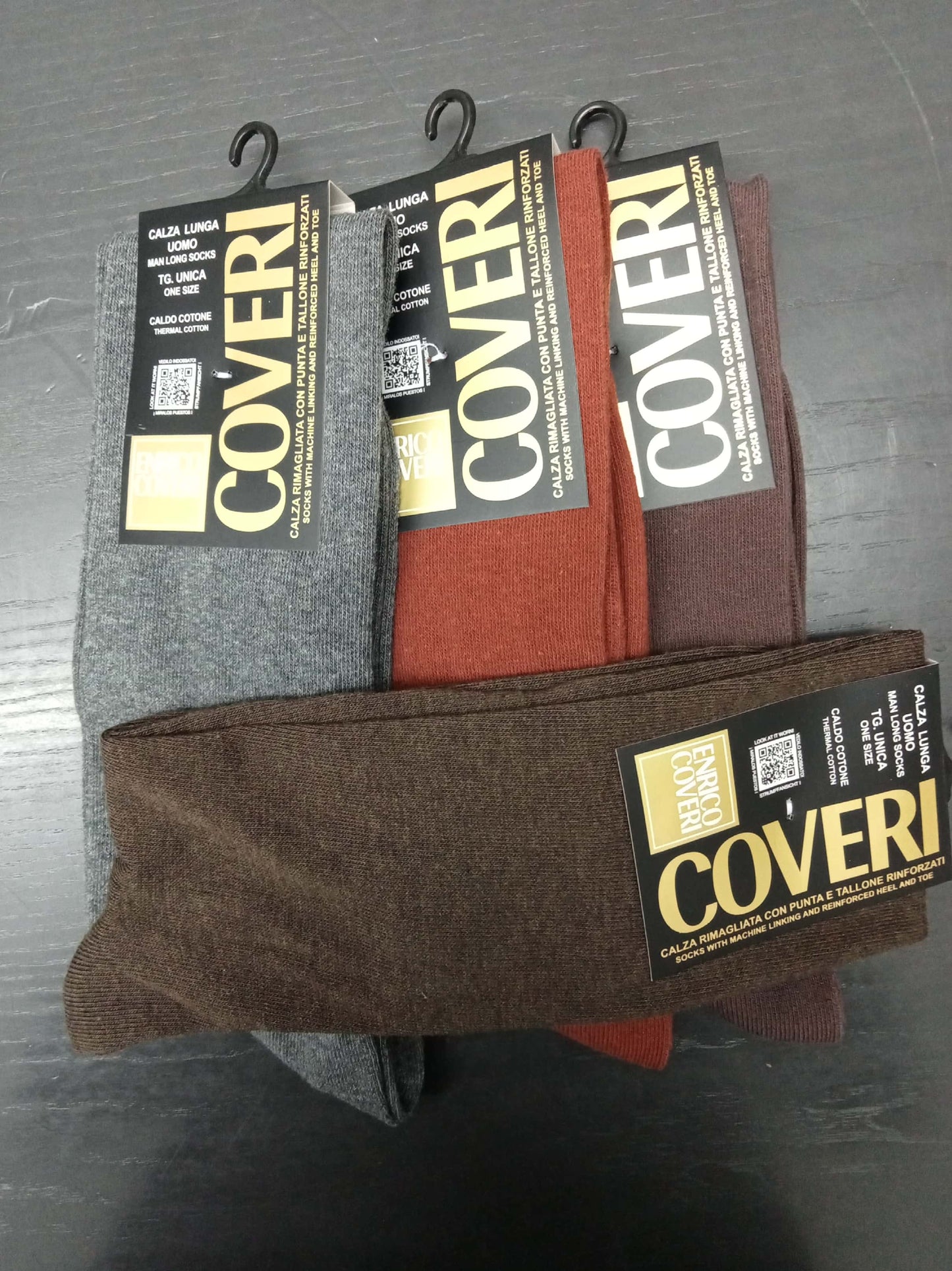 Calze da uomo in cotone gamba lunga Enrico Coveri